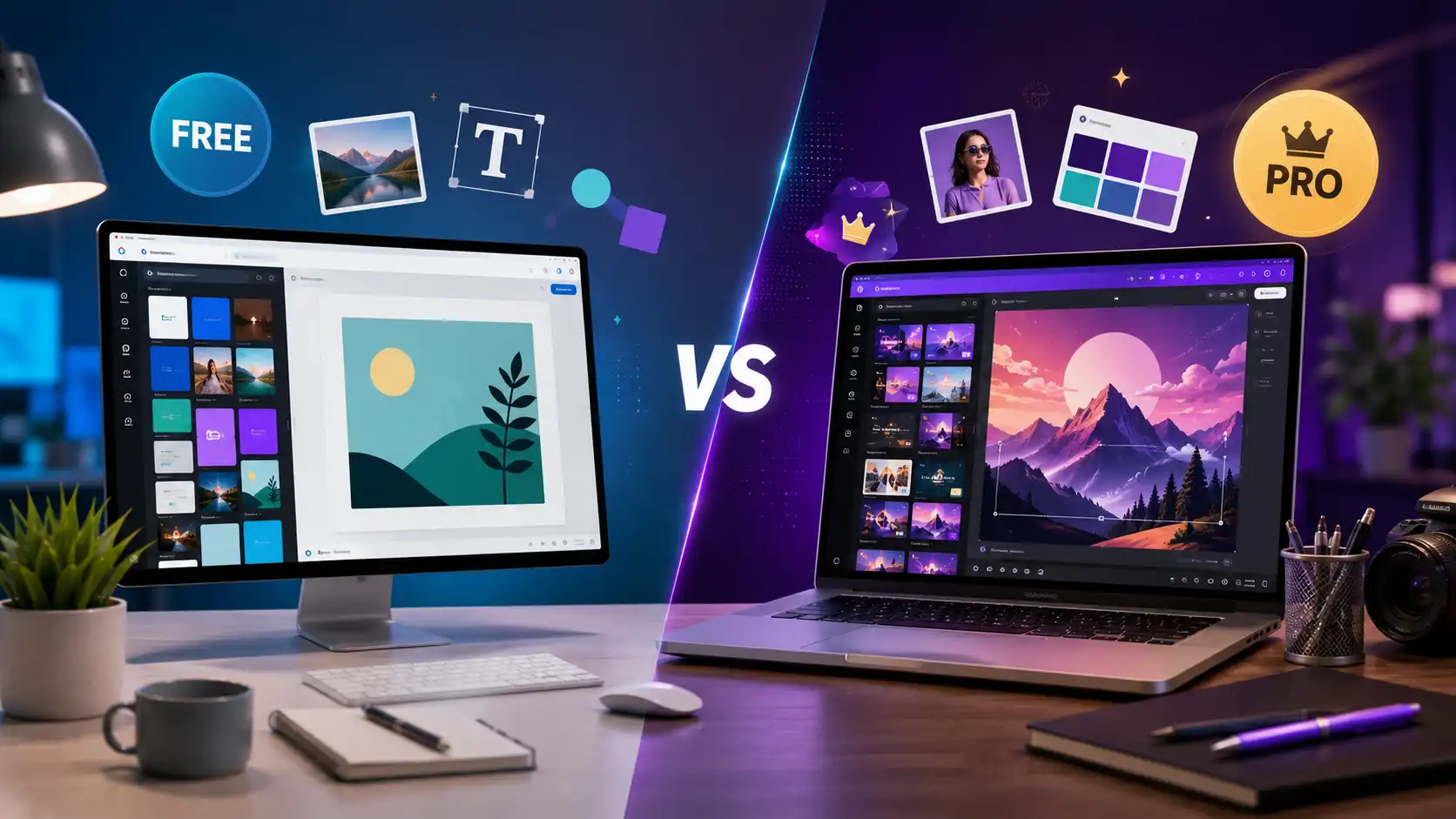 Comparativa entre Canva Free y Canva Pro