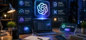 Entorno profesional con herramientas avanzadas de inteligencia artificial