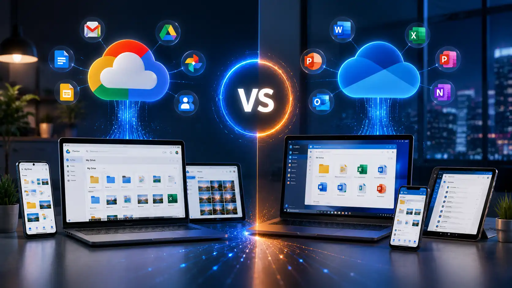 Comparativa entre Google One y Microsoft OneDrive