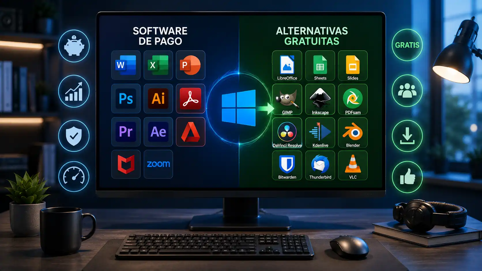 Alternativas gratuitas a programas de pago para PC