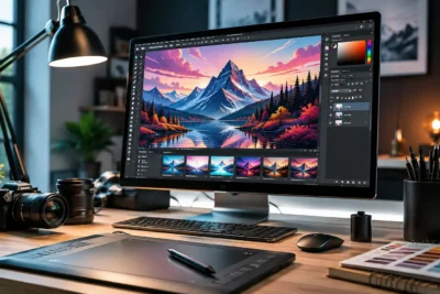 Programas para edición de imágenes y diseño gráfico en un entorno creativo