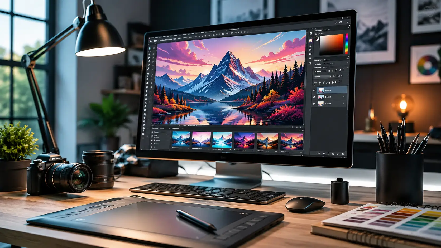 Programas para edición de imágenes y diseño gráfico en un entorno creativo